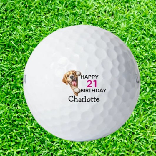 Balles De Golf Anniversaire Labrador