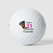 Balles De Golf Anniversaire Rottweiler (Devant)