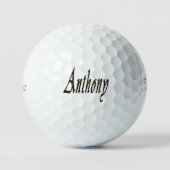 Balles De Golf Anthony Est Le Nom, (Recto)