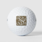 Balles De Golf Antique S Monogramme (Devant)