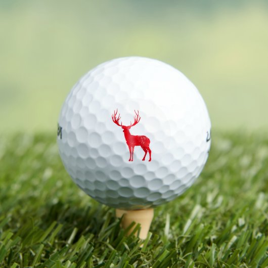 Balles De Golf Antlers de Chalet de Deer Retro Antlers de Stade V (T-shirt Insitu)