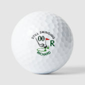 Balles De Golf *ANY AGE Birthday Men's Monogram Name (Recto)