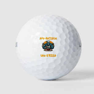 Balles De Golf Appréciez Le Maître du BBQ G'rilla Amusement de Mo