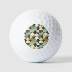 Balles De Golf Aquarelle Abstraite dessinée