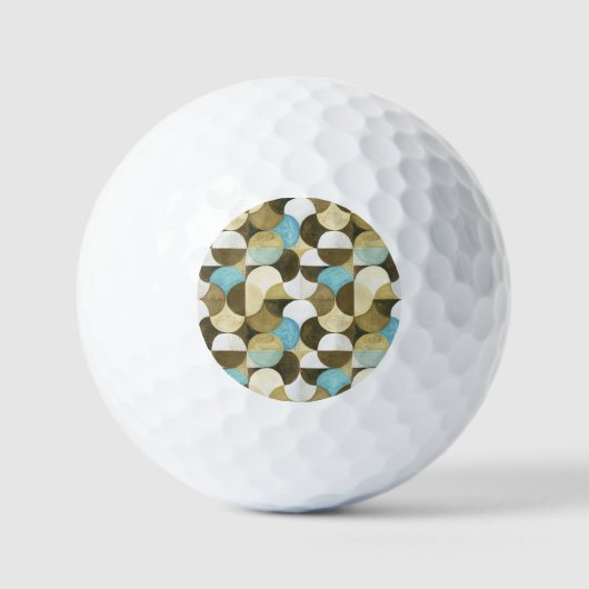 Balles De Golf Aquarelle Abstraite dessinée (Recto)