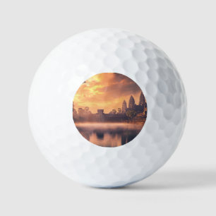 Balles De Golf Aquarelle Angkor Vat