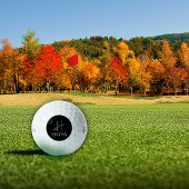 Balles De Golf Aquarelle initiale H noir