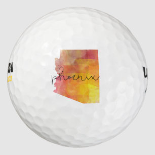 Balles De Golf Aquarelle Phoenix Arizona