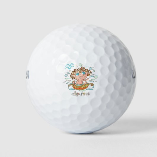 Balles De Golf Aquarius Cartoon Baby (Devant)