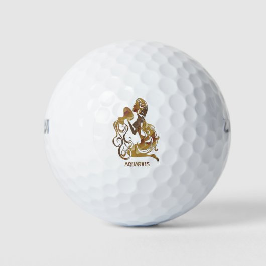 Balles De Golf Aquarius Zodiac (Devant)