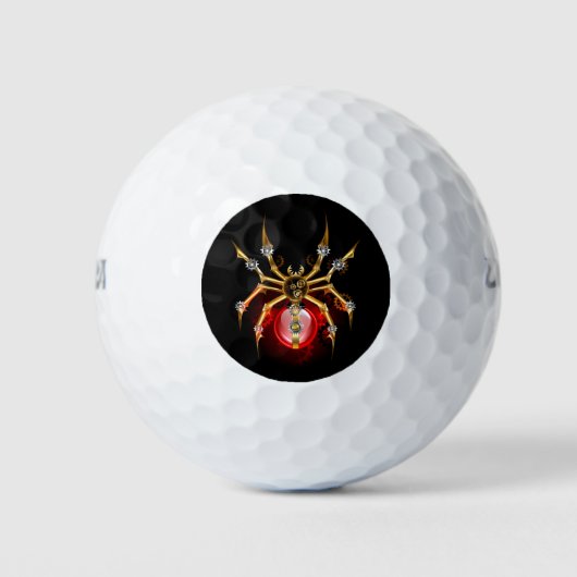 Balles De Golf Araignée en vapeur noire (Devant)