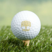 Balles De Golf Arbre Celtique Jaune (T-shirt Insitu)
