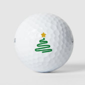 Balles De Golf Arbre de Noël drôle (Devant)