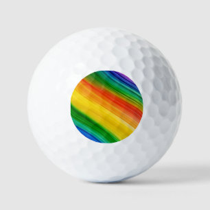 Balles De Golf Arc-en-ciel vibrant de couleurs