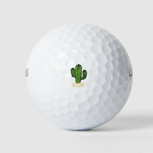 Balles De Golf Arizona Cactus - AZ Souvenir (Devant)