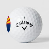 Balles De Golf Arizona Drapeau : Réglage de Star Sun, État du cui (Logo)