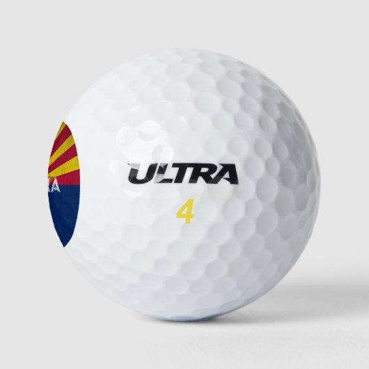 Balles De Golf Arizona Drapeau Starburst (Logo)