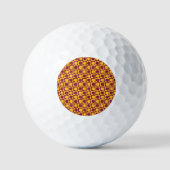 Balles De Golf Arizona Maroon and Gold Checkerboard Pattern (Recto)