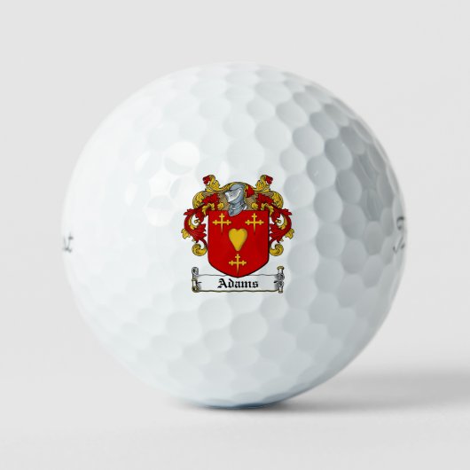 Balles De Golf Armoiries d'Adams (Recto)