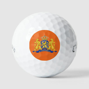 Balles De Golf Armoiries de Pays-Bas sur Orange css gbt