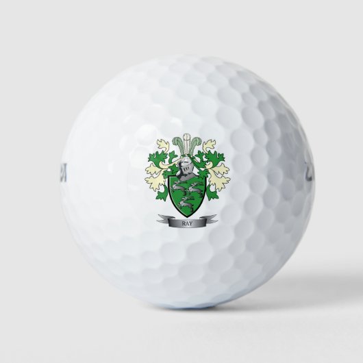 Balles De Golf Armoiries de Ray Family Crest (Devant)