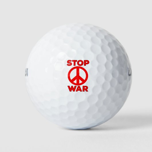 Balles De Golf Arrêter la guerre (Devant)