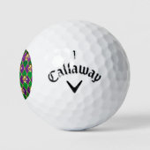 Balles De Golf Arrière - plan de bijoux Mardi Gras (Logo)