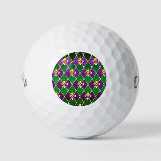 Balles De Golf Arrière - plan de bijoux Mardi Gras (Devant)