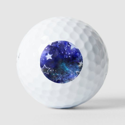 Balles De Golf Arrière - plan spatial avec étoiles (Devant)