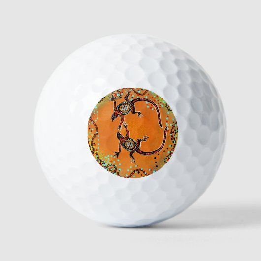 BALLES DE GOLF ART AUSTRALIE                   (Recto)