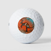 BALLES DE GOLF ART AUSTRALIEN (Devant)