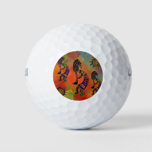 BALLES DE GOLF ART KOKOPELLI SUD-OUEST (Devant)
