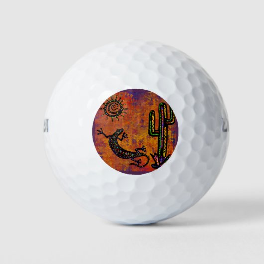 BALLES DE GOLF ART LÉZARD SUD-OUEST (Devant)
