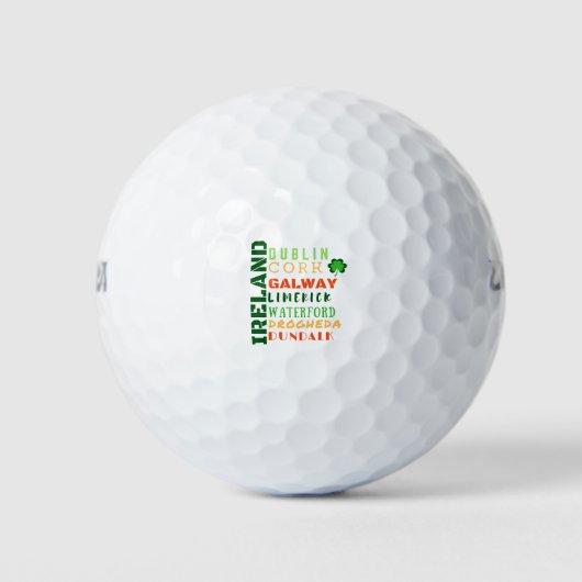 BALLES DE GOLF ART SUBWAY IRLANDE (Devant)
