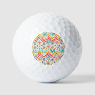 Balles De Golf Art tribal : imprimé géométrique boho.