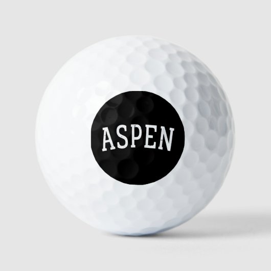 Balles De Golf ASPEN Colorado (Recto)