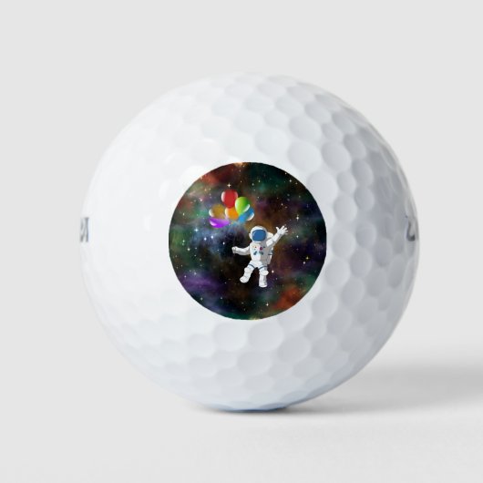Balles De Golf Astronaut avec ballons (Devant)