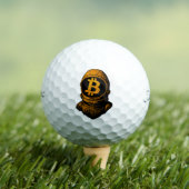 Balles De Golf Astronaut Bitcoin-Crypto (T-shirt Insitu)