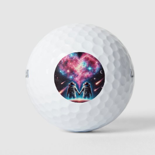 Balles De Golf Astronaut Galaxy Golf Ball Design (Devant)