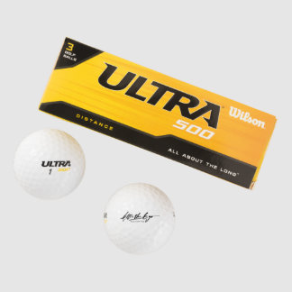 Balles De Golf ATE Custom Wilson Ultra 500 Distance Golf Balls