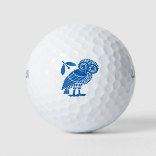 Balles De Golf Athènes ville municipalité symbole emblème hibou b