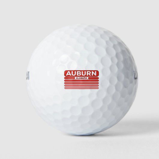 Balles De Golf Auburn Alabama (Devant)