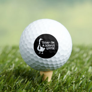 Balles De Golf Aujourd'hui je suis une oie sérieuse drôle animal