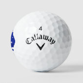 Balles de Golf Aussie - Cadeau Kangourou Drapeau A (Logo)
