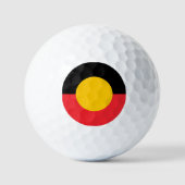 Balles De Golf Australian Aboriginal flag (Recto)