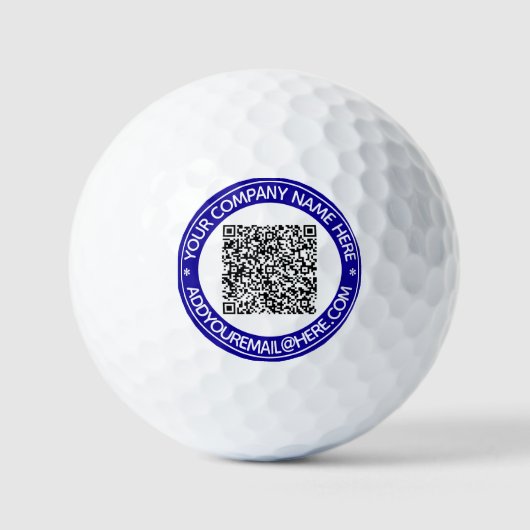 Balles de golf avec code QR personnalisé et texte  (Recto)