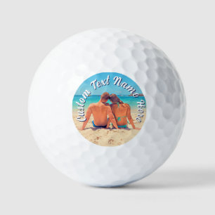 Balles de golf avec timbres photo personnalisés Te