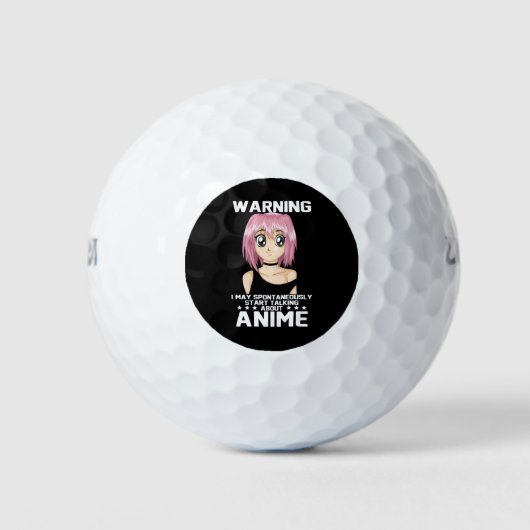 Balles De Golf avertissement peut commencer à parler de anime (Devant)