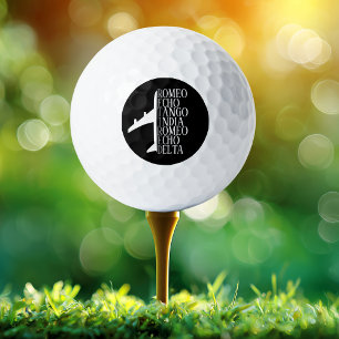 Balles De Golf Avion à la retraite Alphabet phonétique OTAN Aviat