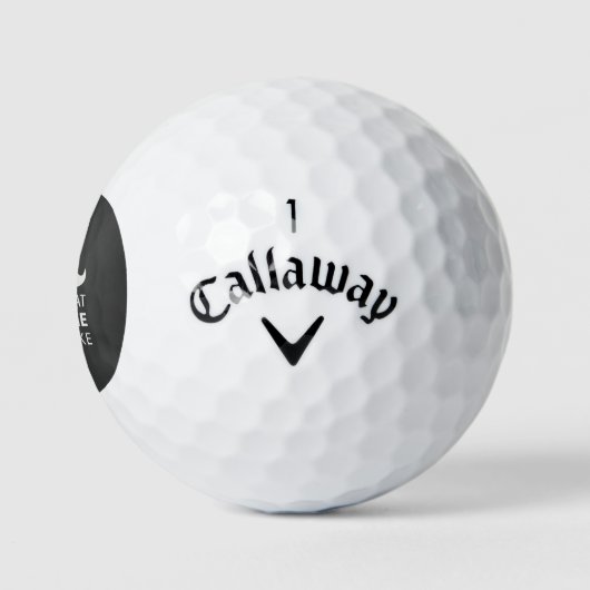 Balles De Golf Awesome Mustache (Logo)